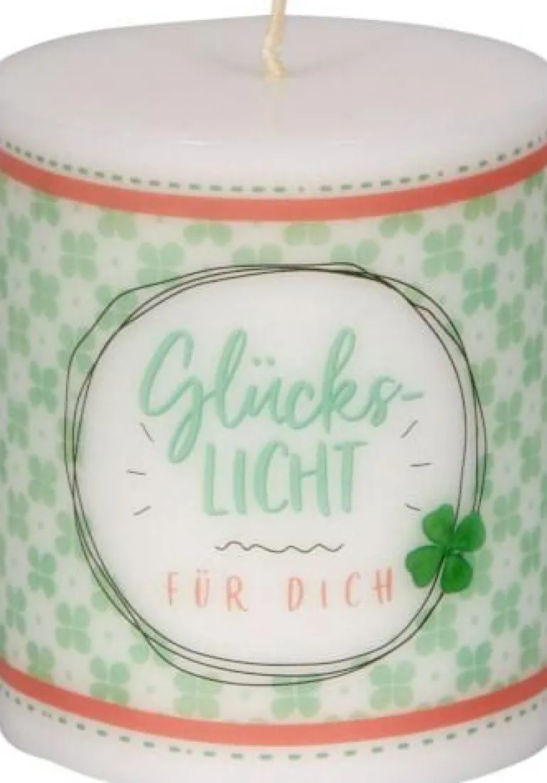 Kerze Glückslicht - Viel Glück