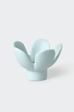 Kerzenhalter Blume Blau 8x8x5,5cm