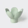 Kerzenhalter Blume Grün 8x8x5,5cm