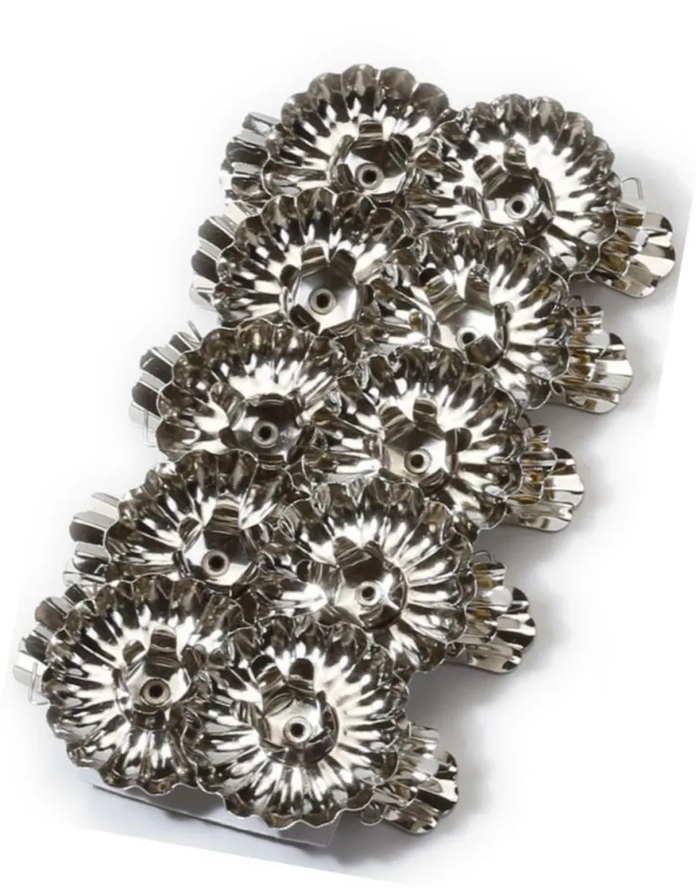 Kerzenhalter Clip, silber, 10Stück, 4cm, Metall