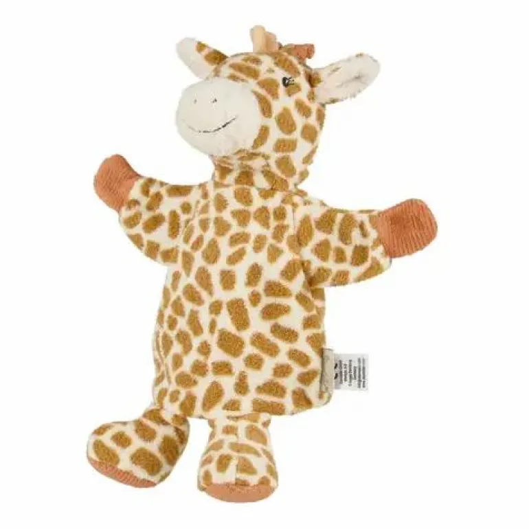 Kinder Handpuppe Giraffe Kaya, goldbraun