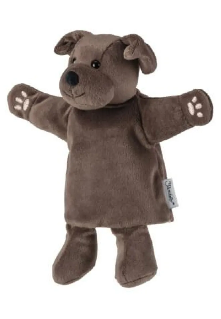 Kinder Handpuppe Hund braun