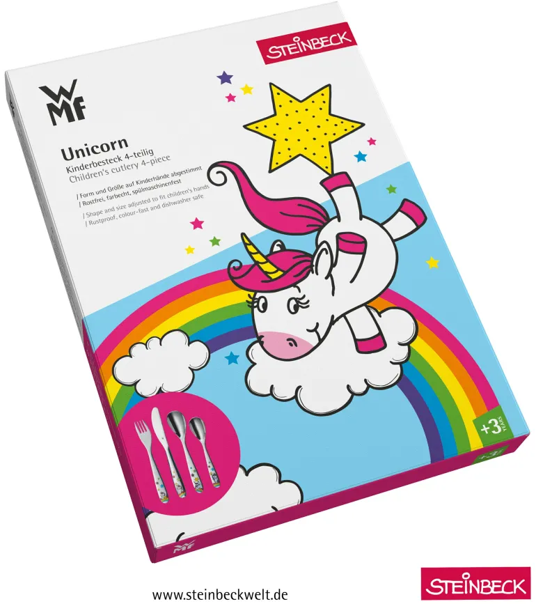 Kinderbesteck Set 4 Unicorn