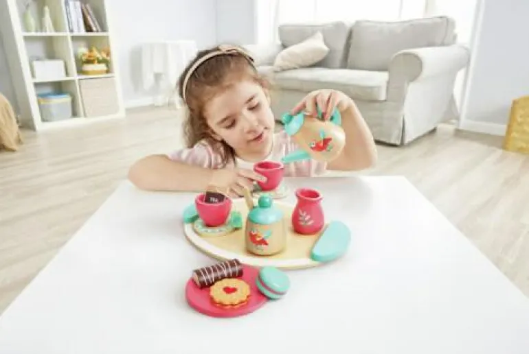 Kinder-Teeservice aus Holz