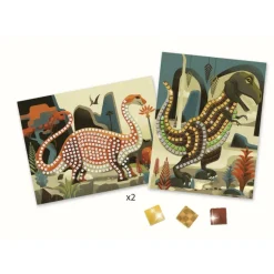 Kleine Geschenke: Mosaik Kunst nach Zahlen-Dinosau