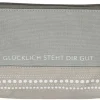 Kleine Kosmetiktasche „Glücklich steht"