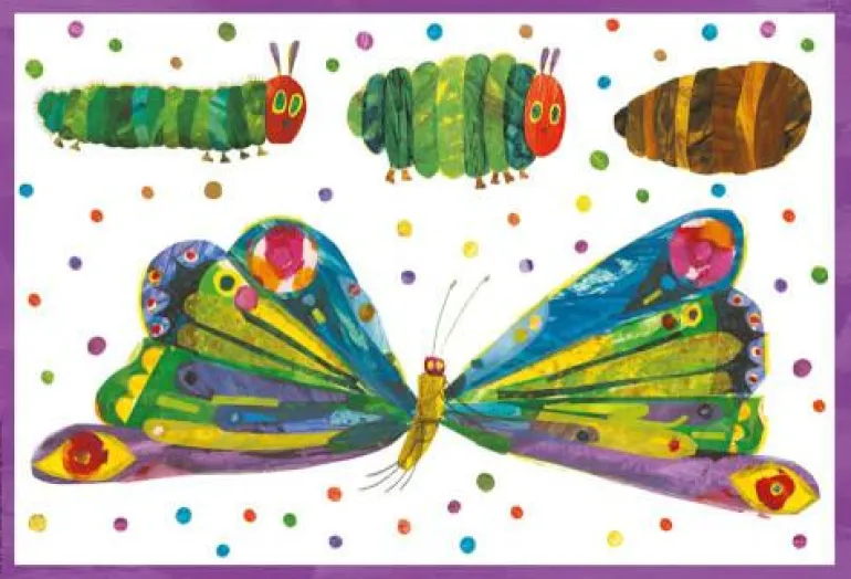 Kleine Raupe Nimmersatt Raupe-Kokon-Schmetterling,