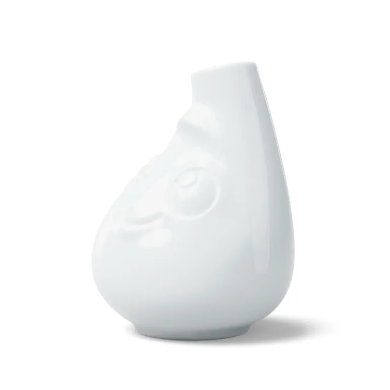 Kleine Vase Putzig weiß 10cm