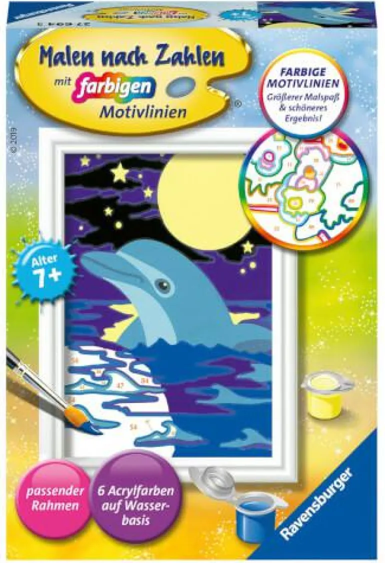 Kleiner Delfin - Malen nach Zahlen