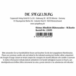 Kleines Windlicht Blütenzauber - M. Bastin