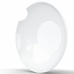 2 Kleine tiefe Teller mit Biss, 18cm, weiß