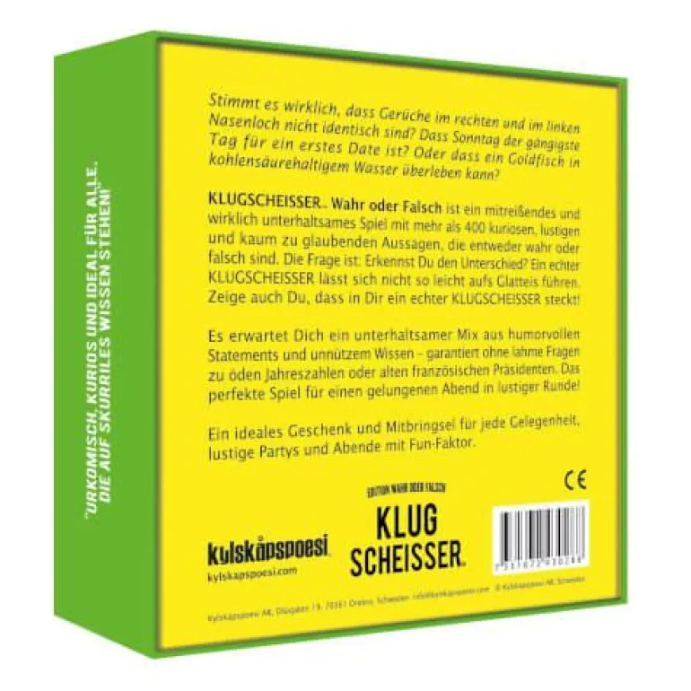 Klugscheisser Wahr oder falsch 2430288