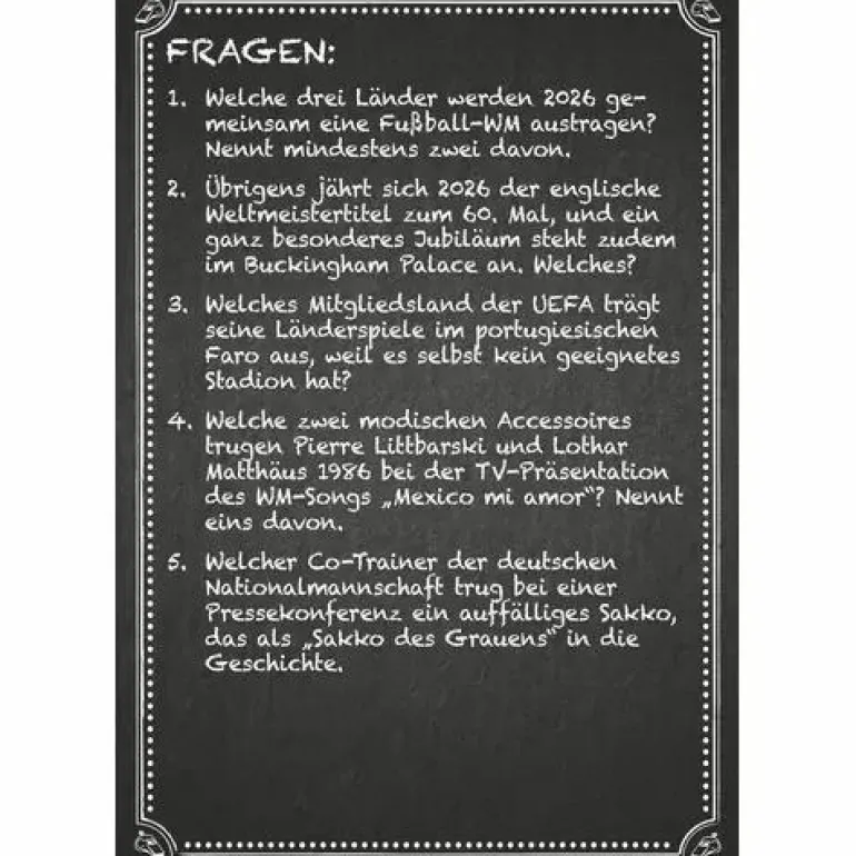Kneipenquiz Fußball