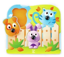 Knopfpuzzle Haustiere