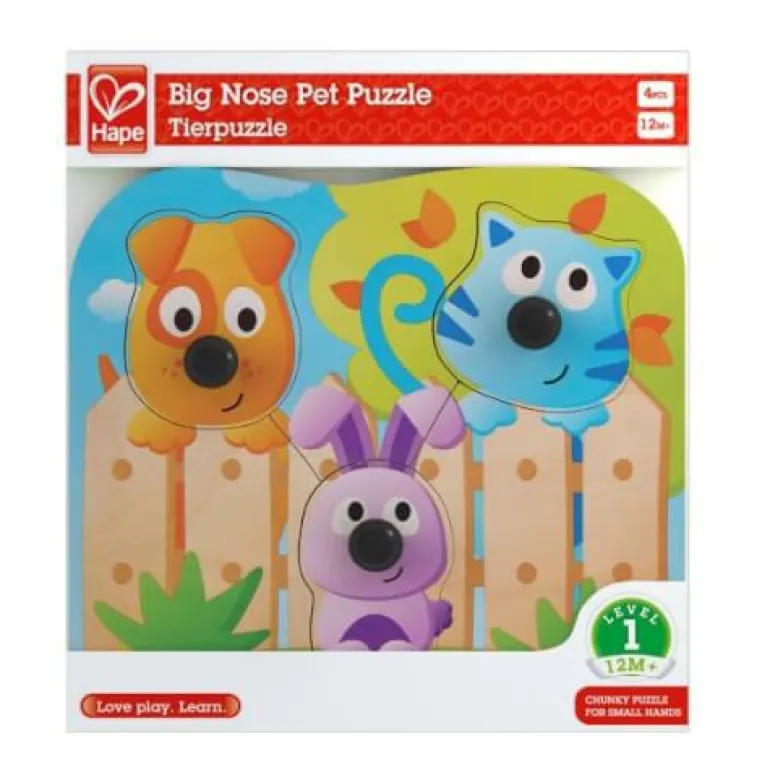 Knopfpuzzle Haustiere