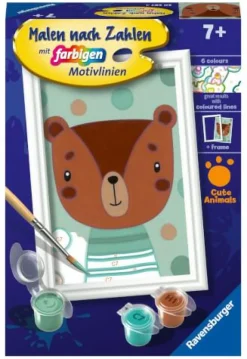 Knuffiger Bär - Malen nach Zahlen