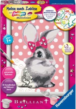 Knuffiges Haeschen - Malen nach Zahlen