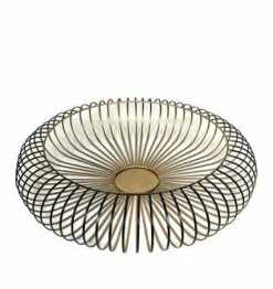 Korbschale Bibo antik gold D60cm H13cm