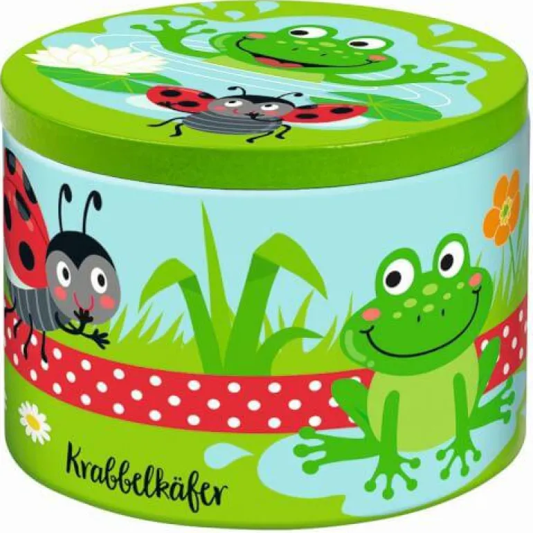 Krabbelkäfer Frösche-Flohspiel