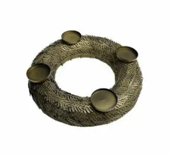 Kranz Castillo antik-gold D40 H9cm, für 4 Stumpenk