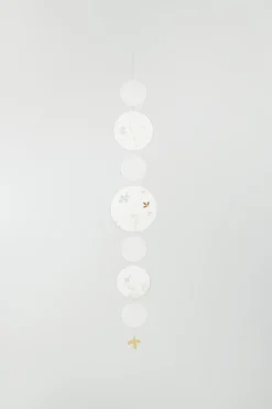 Kreiskette „Goldenes Blatt", L 104cm