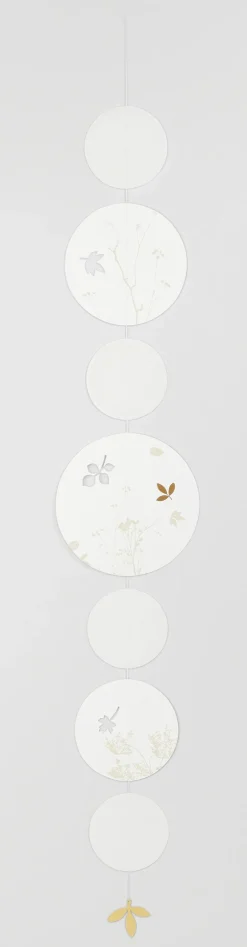 Kreiskette „Goldenes Blatt", L 104cm