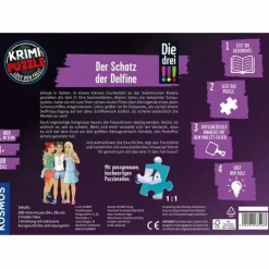 Krimi-Puzzle Die Drei !!! - Der Schatz der Delfine