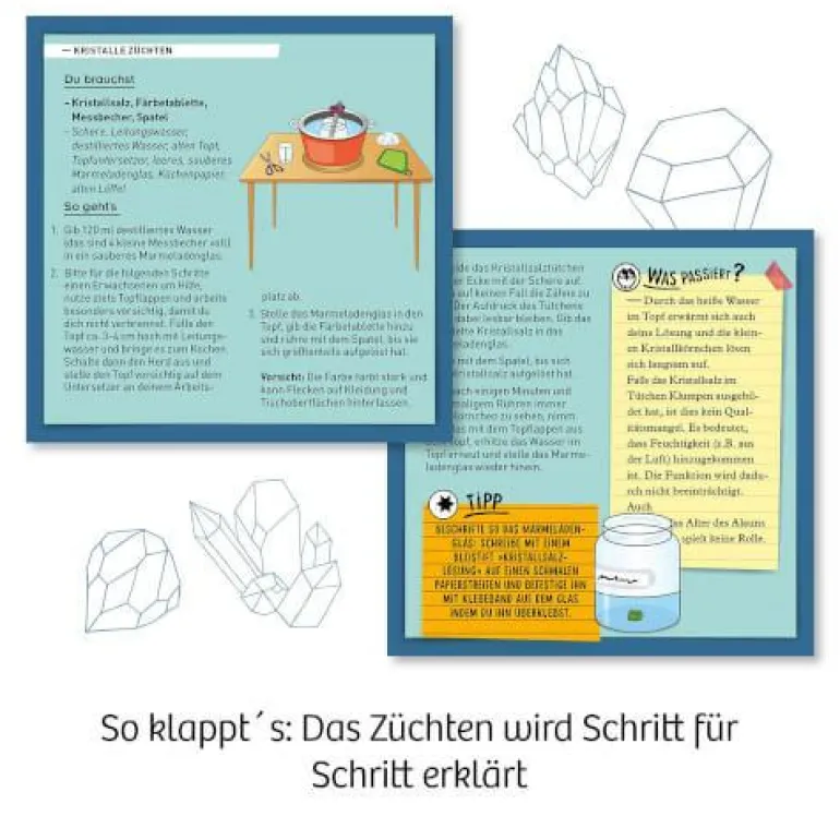 Kristalle rot - Züchte rote Kristalle