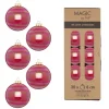 Kugel, 6cm, Glas, 20Stk./Box, Dazzling Flamingo