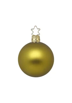 Kugel, goldkiwi matt, 8cm