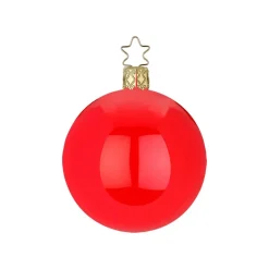Kugel, rot glanz transparent, 12cm