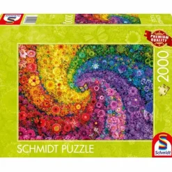 Kunterbunter Blütenwirbel - Puzzle 2000 Teile