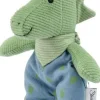 Kuscheltier Mini Dino Rexi, Steingrün