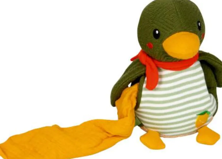 Kuscheltier mit Schnuffeltuch Ente - Little Wonder