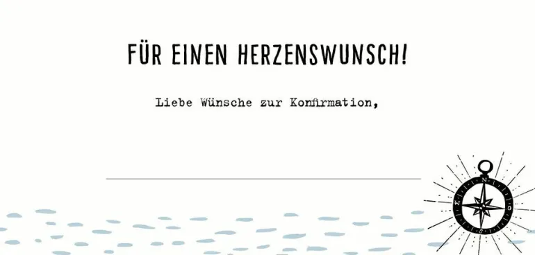 Kuvert für Geld- oder Gutschein: Zu deiner Konfirm