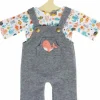 Latzhose mit T-Shirt "Wal Bobby" Gr. 28-35cm