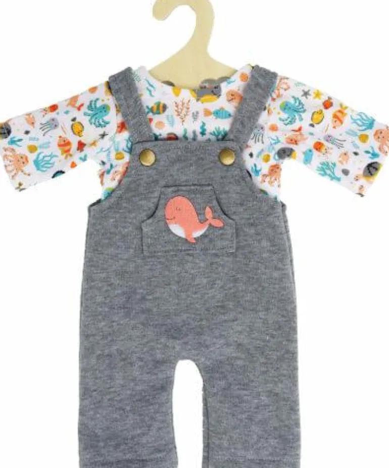 Latzhose mit T-Shirt "Wal Bobby" Gr. 28-35cm