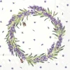 LAVENDER WREATH Lunch-Servietten L 845200
