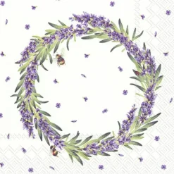 LAVENDER WREATH Lunch-Servietten L 845200
