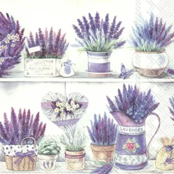LAVENDER POTS Lunch-Servietten L 912200
