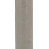 LED Stumpenkerze Slim Basic Echtwachs taupe rustic