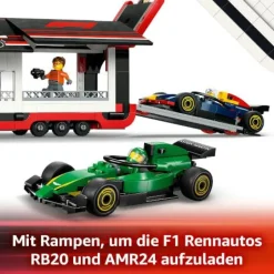 LEGO® City F1® Transporter mit RB20 & AMR24 F1® Re