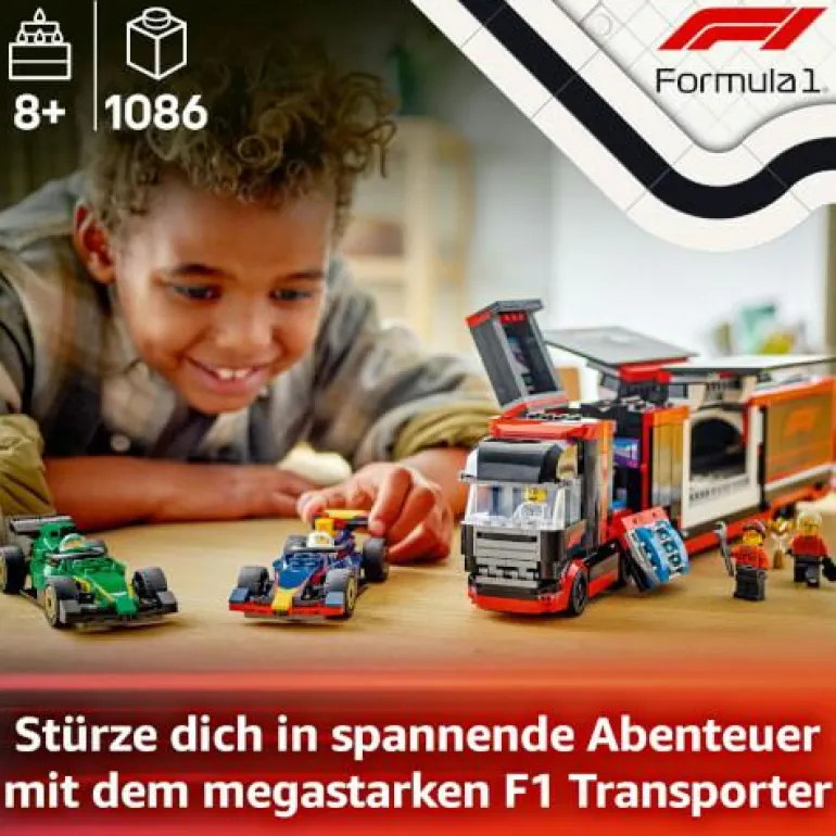 LEGO® City F1® Transporter mit RB20 & AMR24 F1® Re