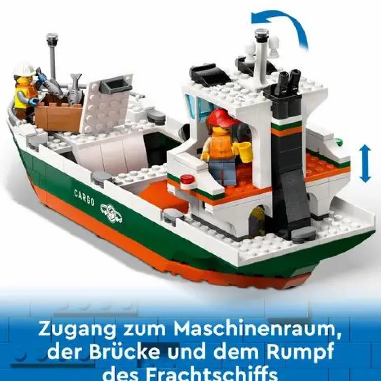 LEGO® City Hafen mit Frachtschiff 60422