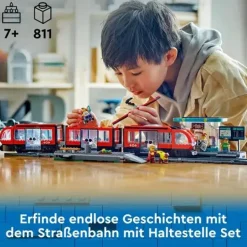 LEGO® City Straßenbahn mit Haltestelle 60423