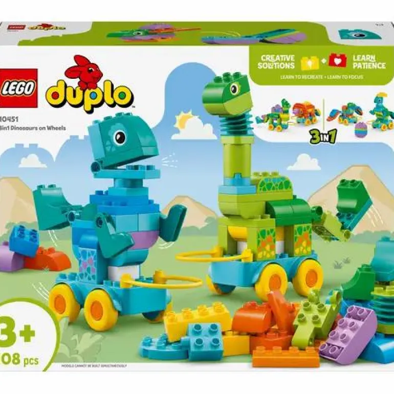 LEGO® DUPLO® Dinos Auf Rädern 3-In-1-Set