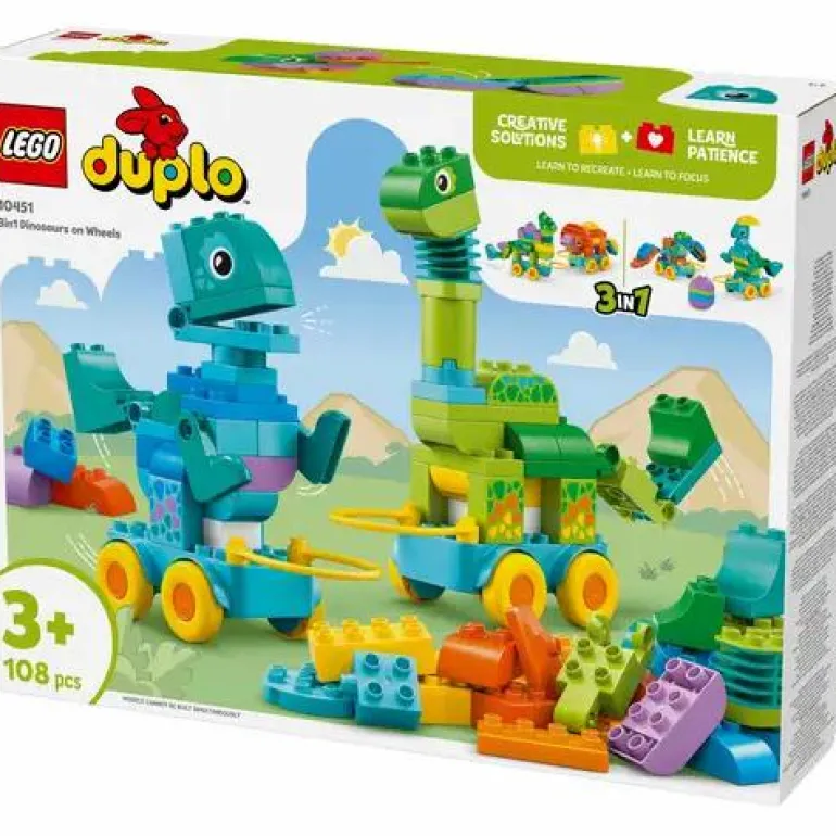 LEGO® DUPLO® Dinos Auf Rädern 3-In-1-Set