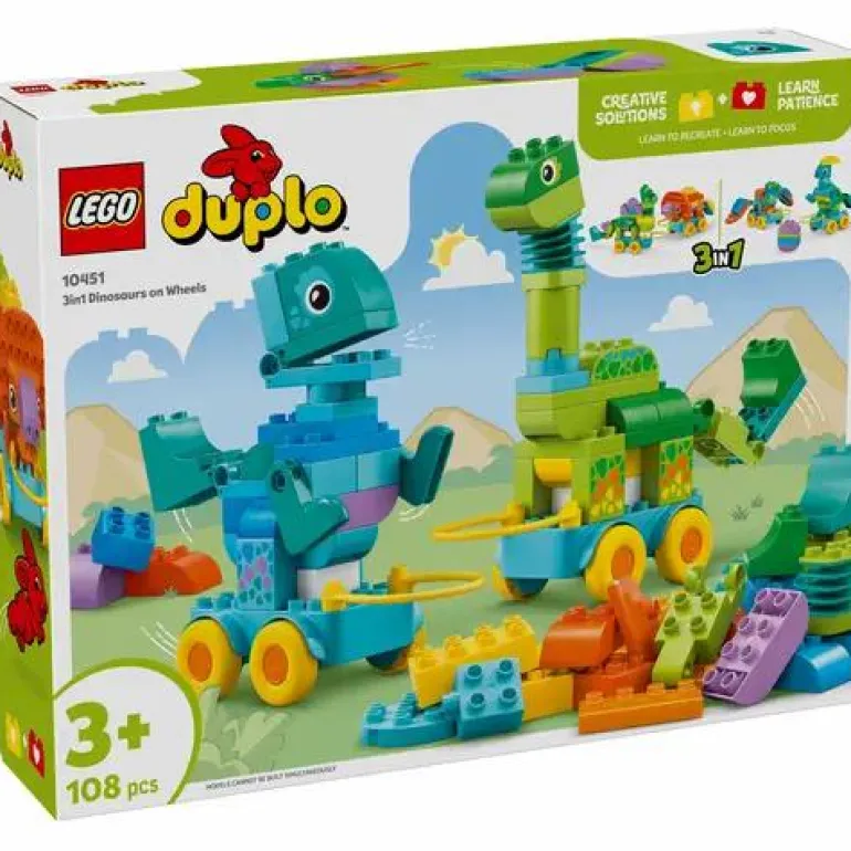 LEGO® DUPLO® Dinos Auf Rädern 3-In-1-Set
