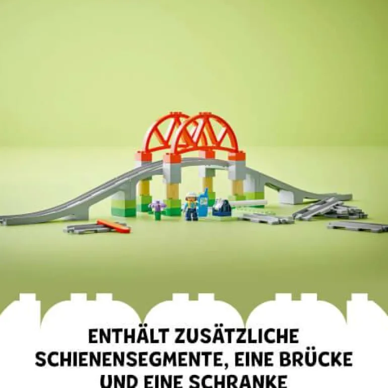 LEGO® DUPLO® Eisenbahnbrücke und Schienen – Erweit