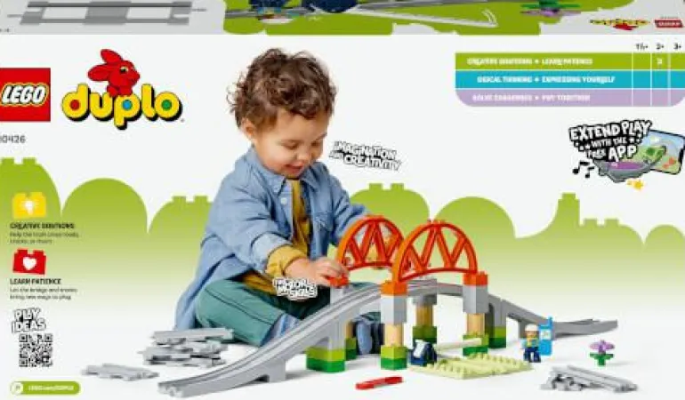 LEGO® DUPLO® Eisenbahnbrücke und Schienen – Erweit